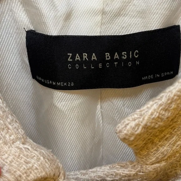 Zara Women's Cream minimalist business casual Blazer - Picture 6 of 6